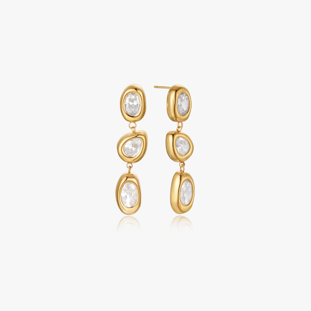 Lauren Multi Gem Drop Earrings
