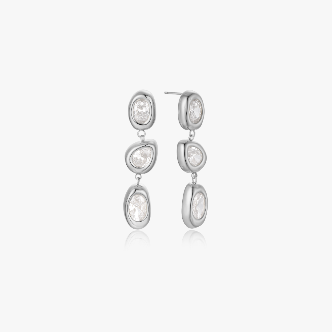 Lauren Multi Gem Drop Earrings