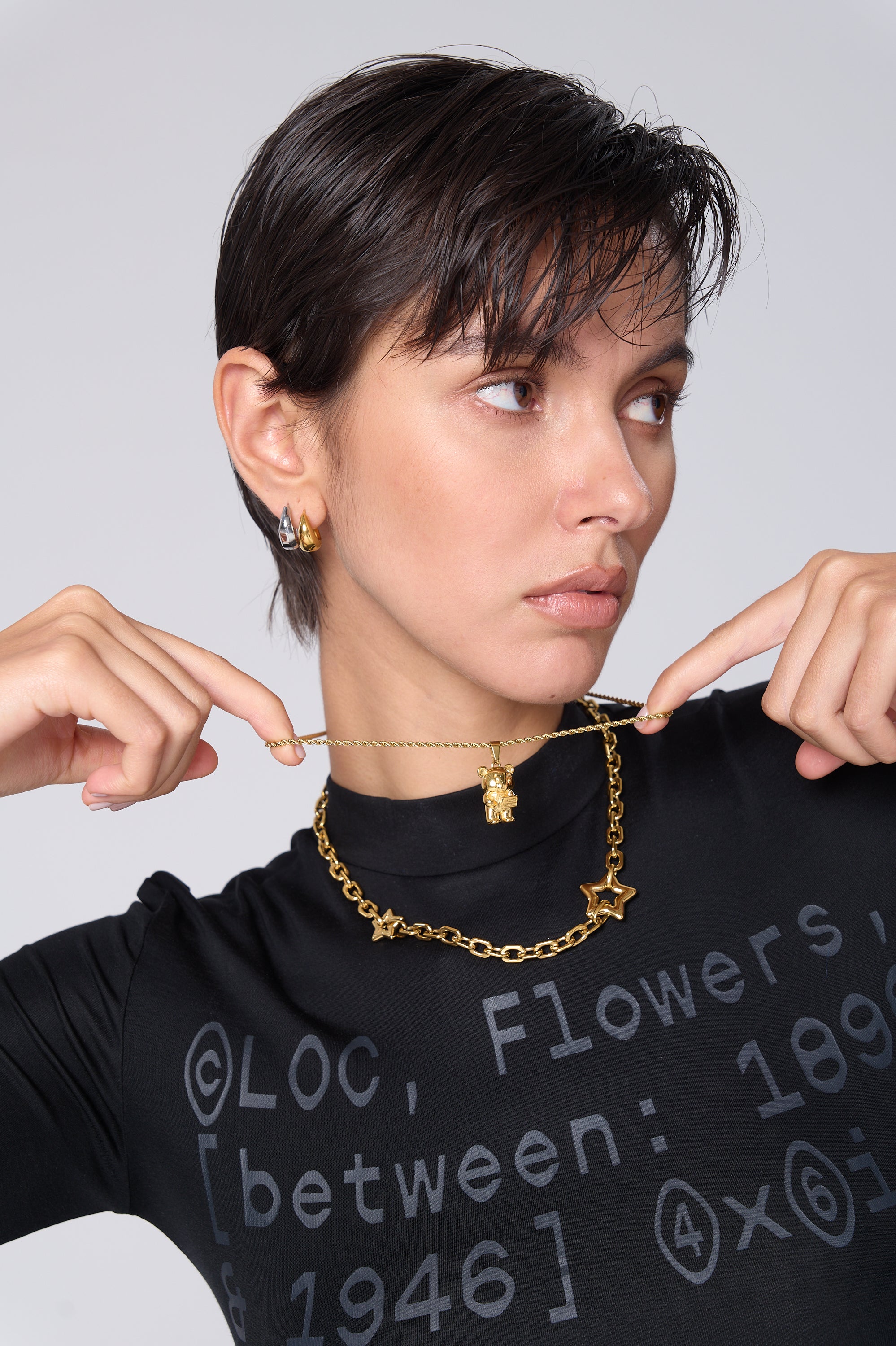 Flaire Bear Eats Cake Necklace