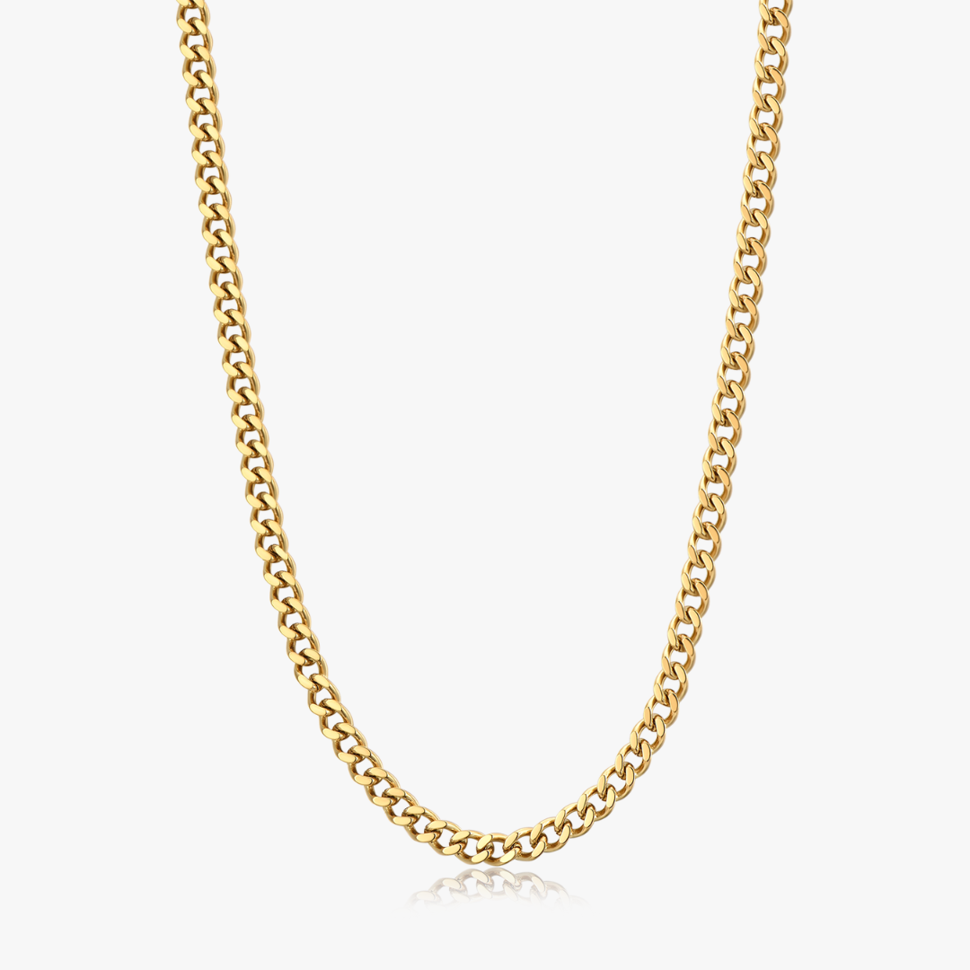 Thin Curb Gold Chain (Unisex)