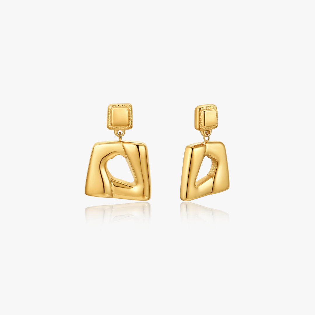 Amara Bold Rectangle Earrings