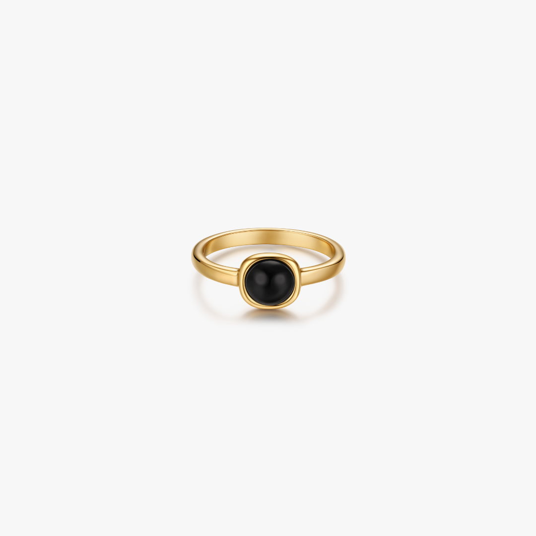 Kimberly Black Gem Ring