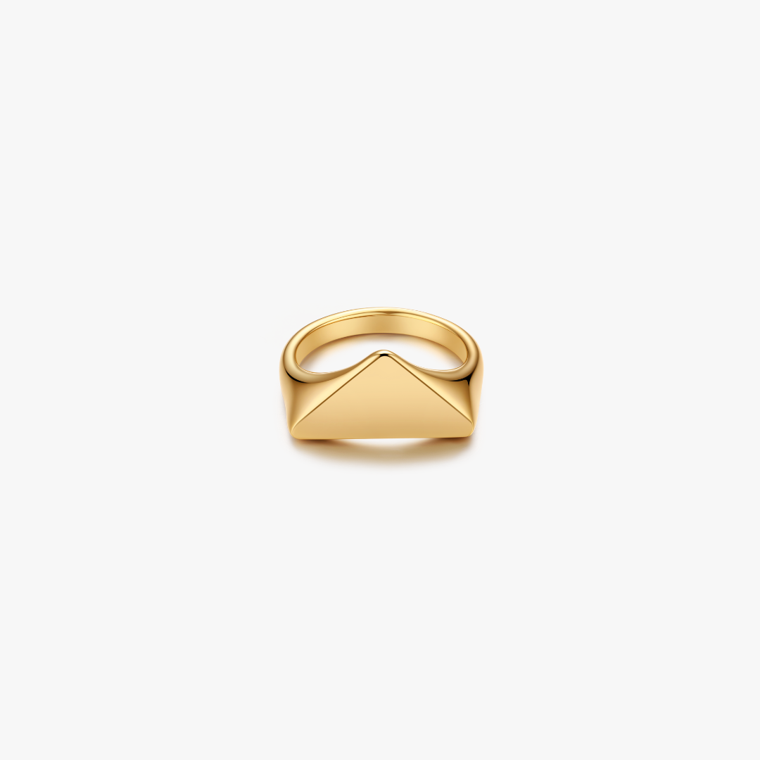 Sable Triangle Signet Ring