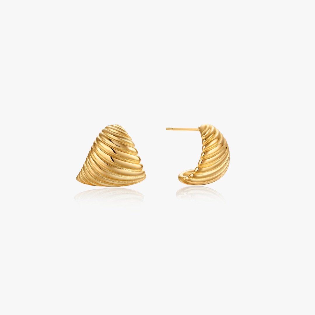 Willa Textured Dome Earrings