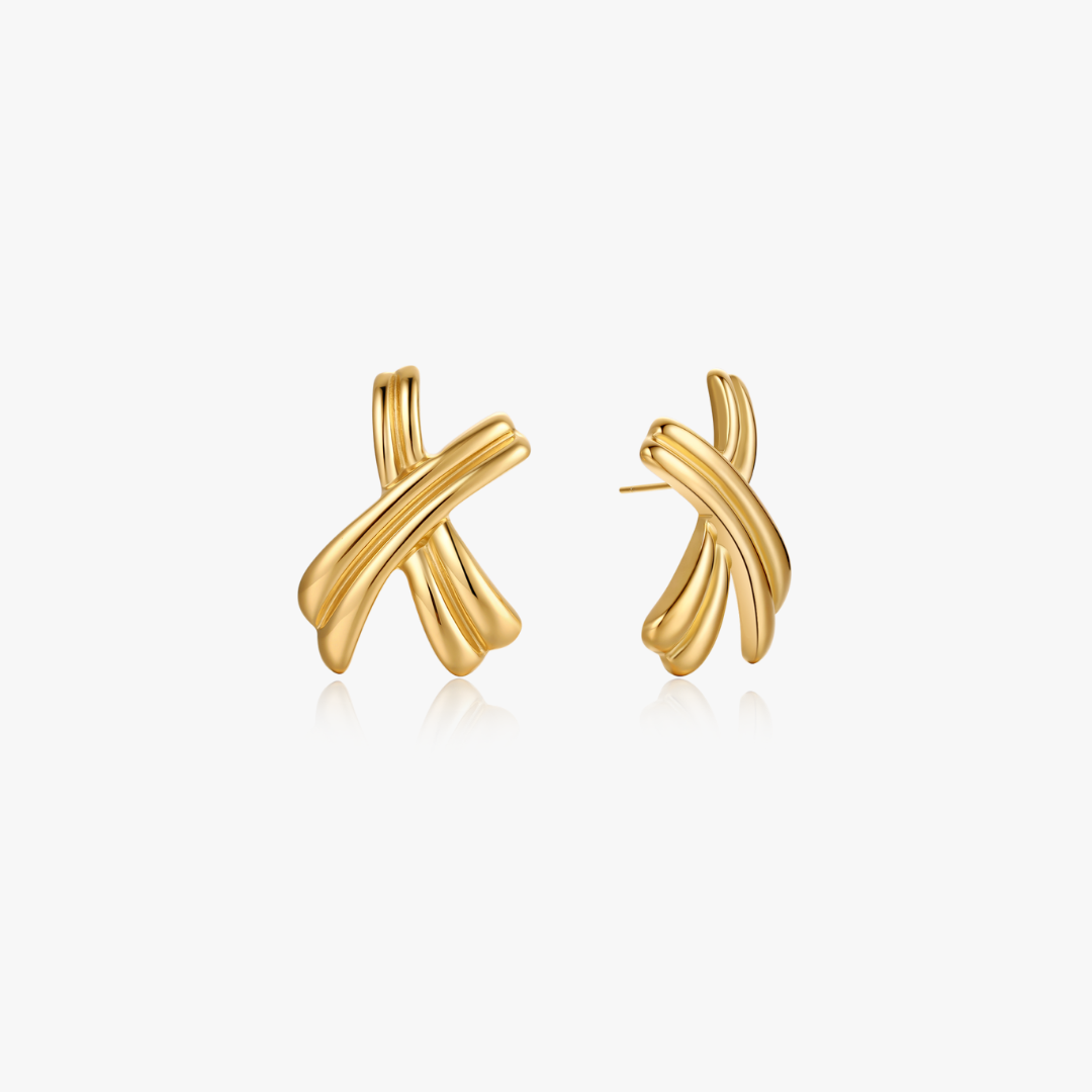 Bold X Earrings