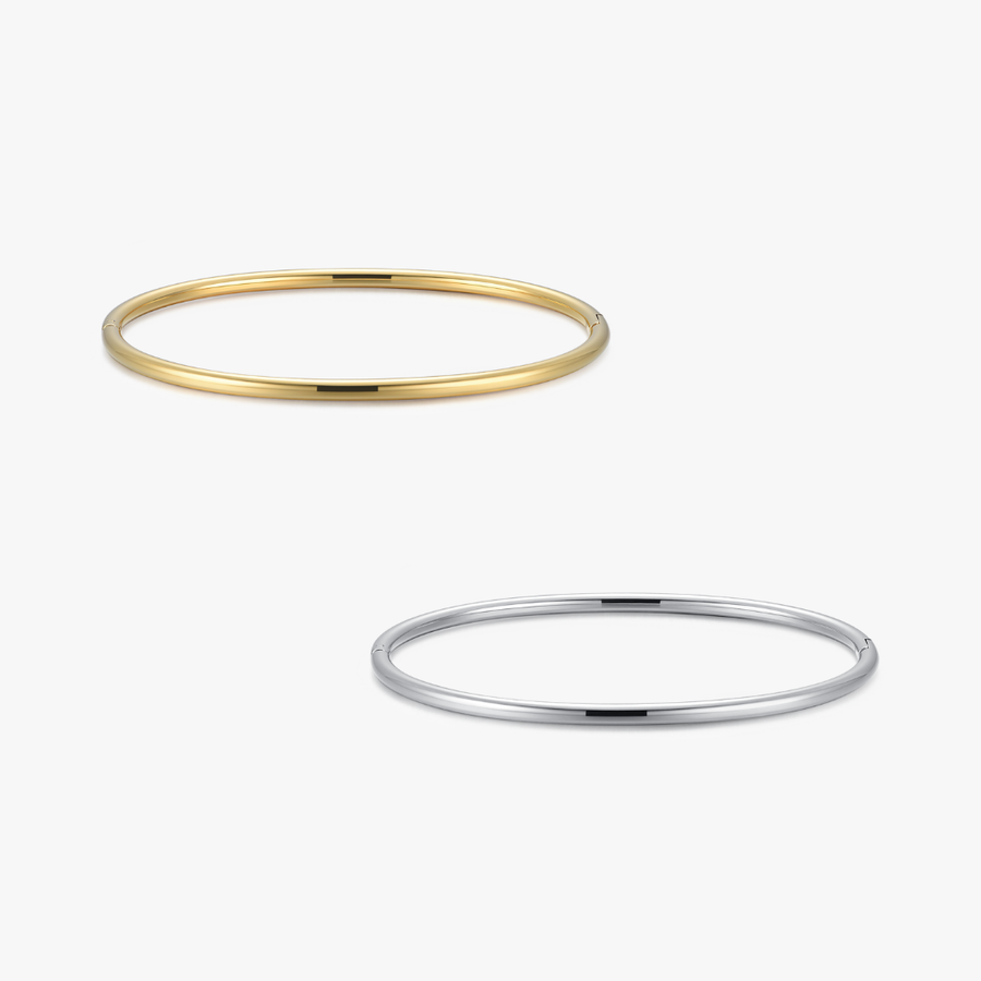 Thin Simple Stacker Cuff Bangle