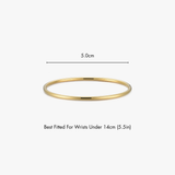 Thin Simple Stacker Cuff Bangle