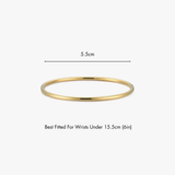Thin Simple Stacker Cuff Bangle