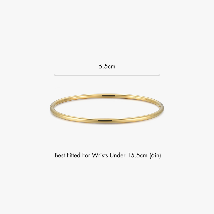 Thin Simple Stacker Cuff Bangle