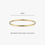Thin Simple Stacker Cuff Bangle