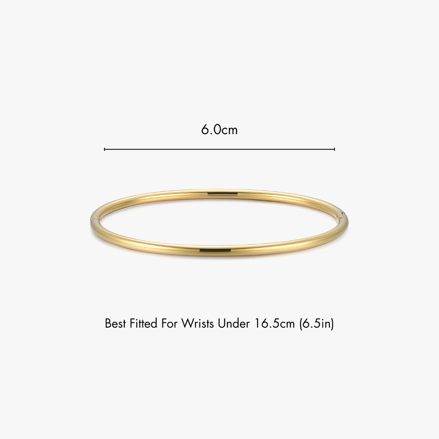 Thin Simple Stacker Cuff Bangle