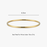 Thin Simple Stacker Cuff Bangle
