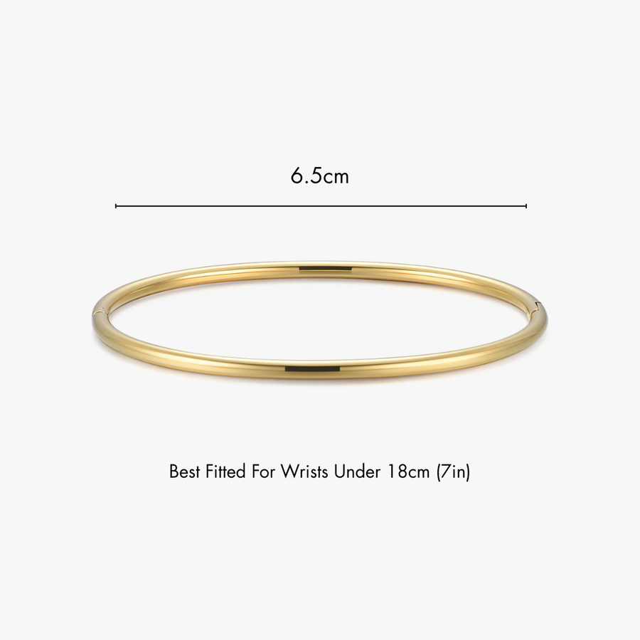 Thin Simple Stacker Cuff Bangle