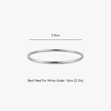 Thin Simple Stacker Cuff Bangle