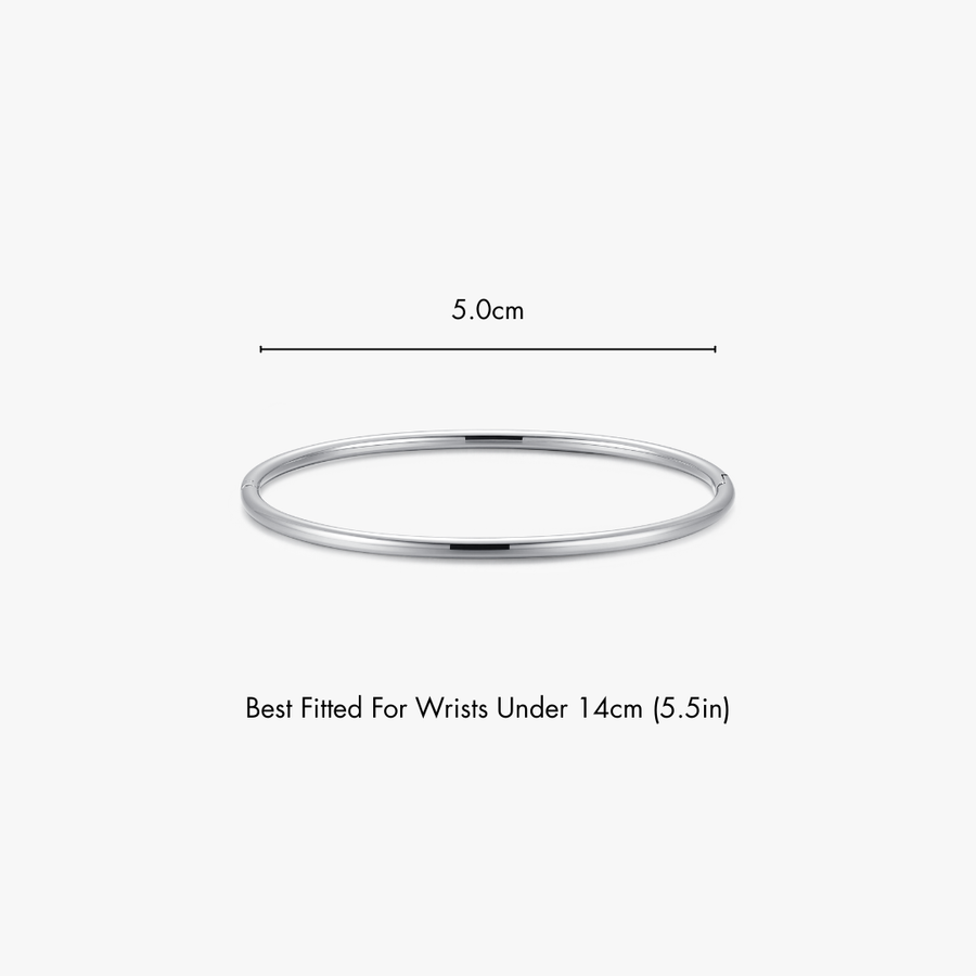 Thin Simple Stacker Cuff Bangle