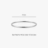 Thin Simple Stacker Cuff Bangle