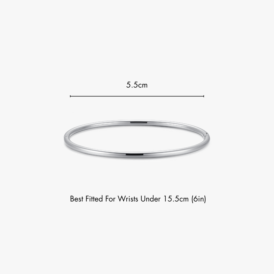 Thin Simple Stacker Cuff Bangle