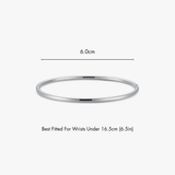 Thin Simple Stacker Cuff Bangle