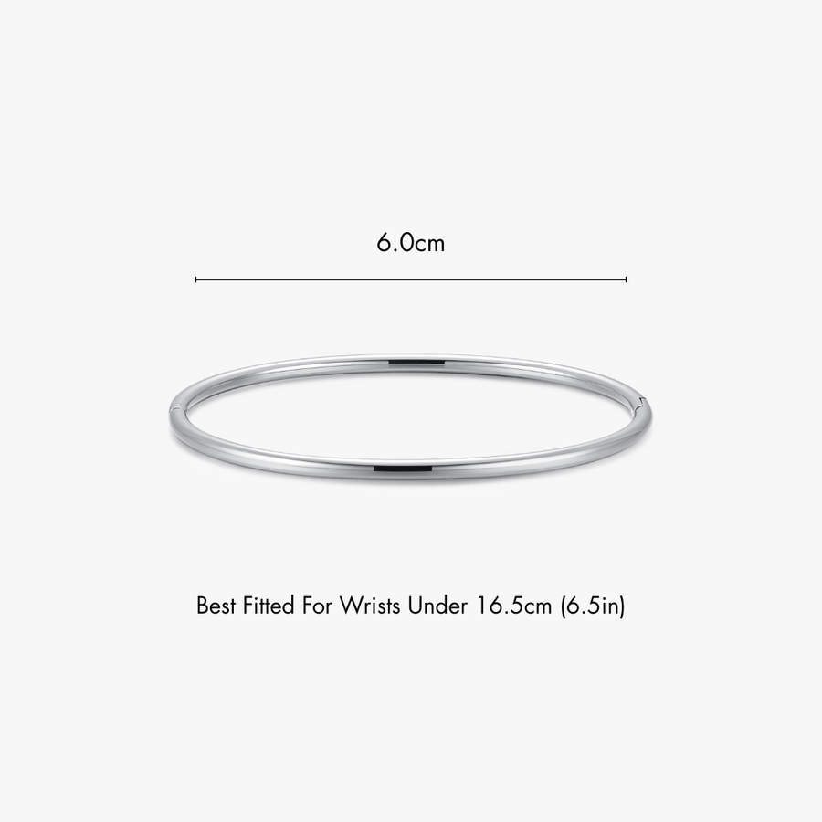 Thin Simple Stacker Cuff Bangle