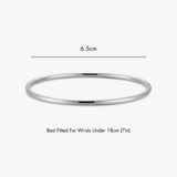 Thin Simple Stacker Cuff Bangle