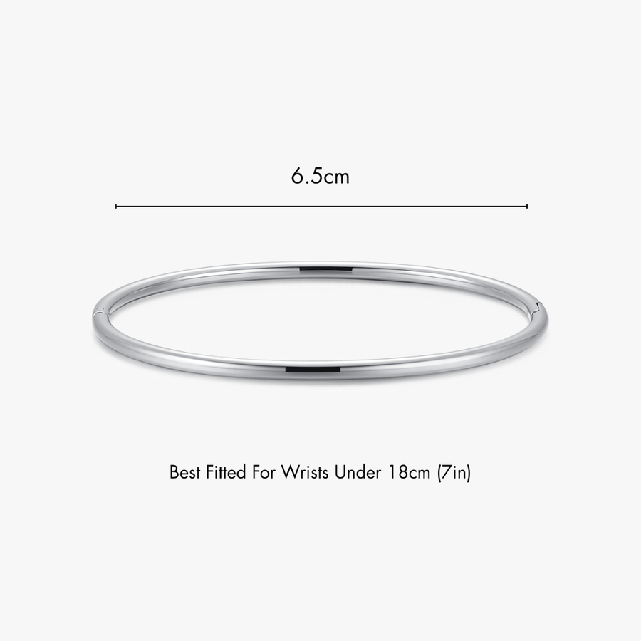 Thin Simple Stacker Cuff Bangle