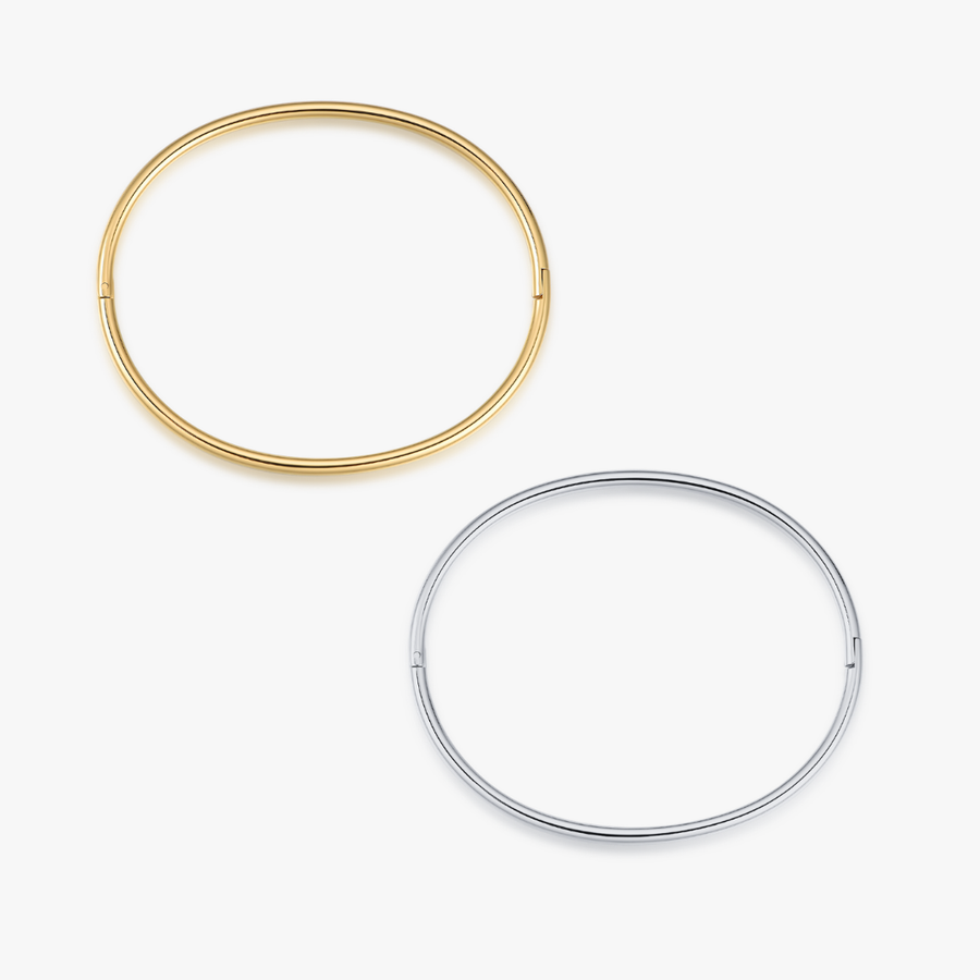 Thin Simple Stacker Cuff Bangle
