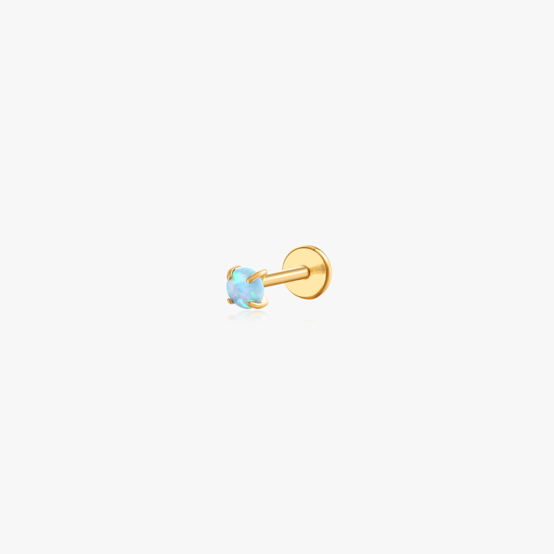 3mm Faux Opal Titanium Flat Back Stud (Single) - Flaire & Co.