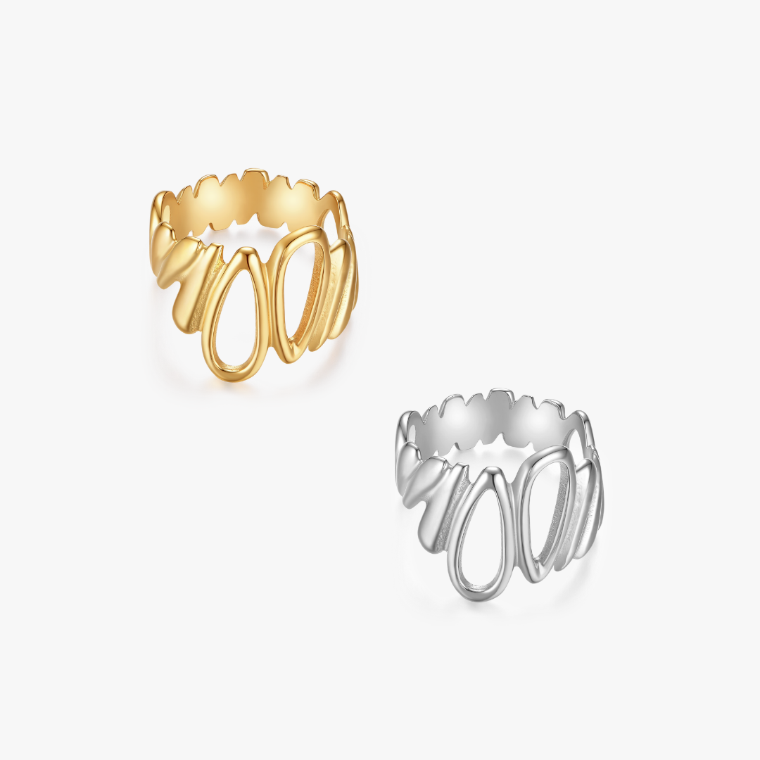 Norah Chunky Tear Drop Ring