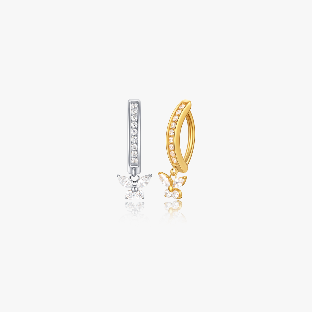 Butterfly Titanium Belly Button Ring (Single)