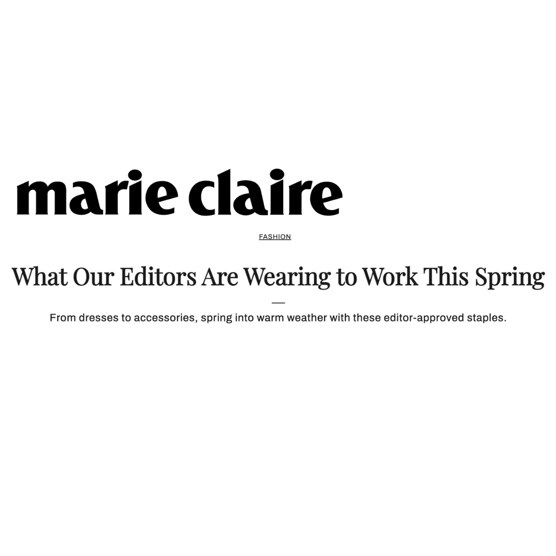 Marie Claire what our editors are wearing to work this spring fashion accessories jewelry style editor-approved staples