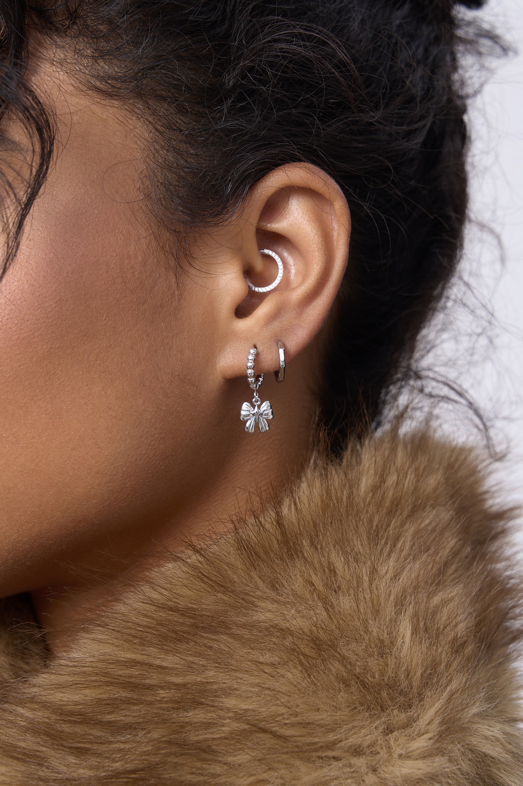 Rosette Bow Earrings