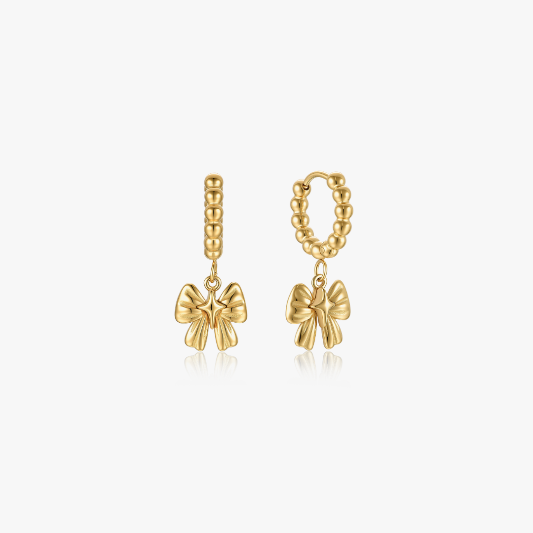Rosette Bow Earrings