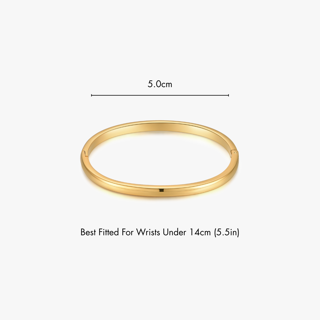 Simple Stacker Cuff Bangle Bracelet
