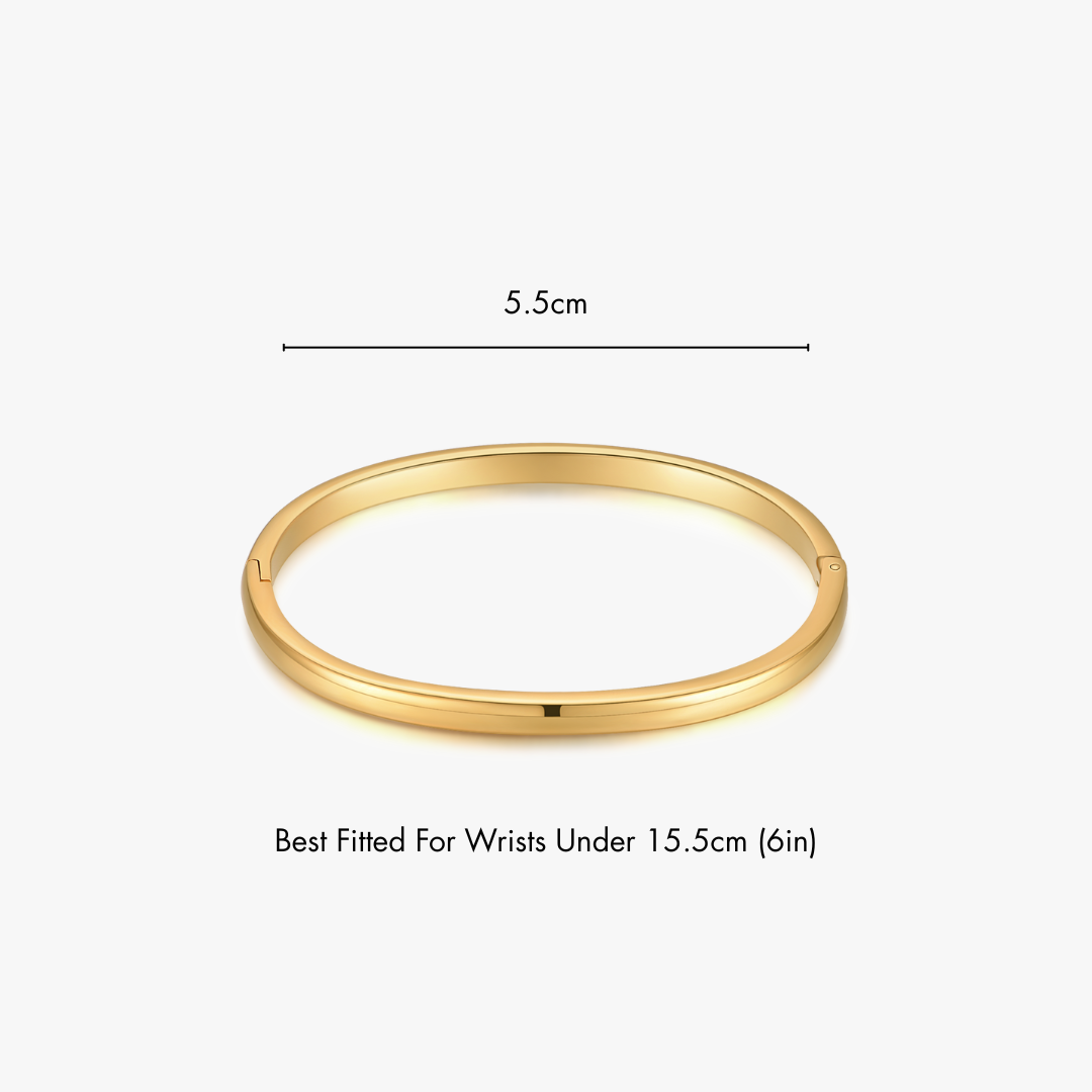 Simple Stacker Cuff Bangle Bracelet