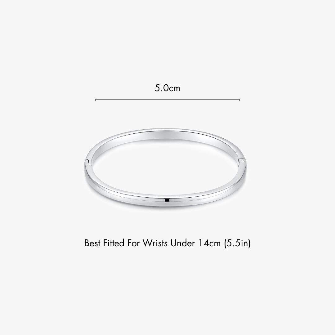 Simple Stacker Cuff Bangle Bracelet