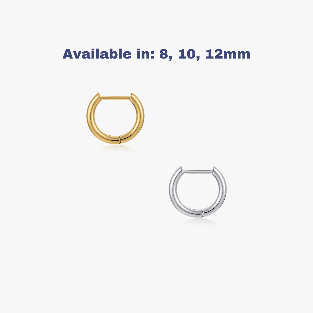 Titanium Mini Seamless Hoops (Single)