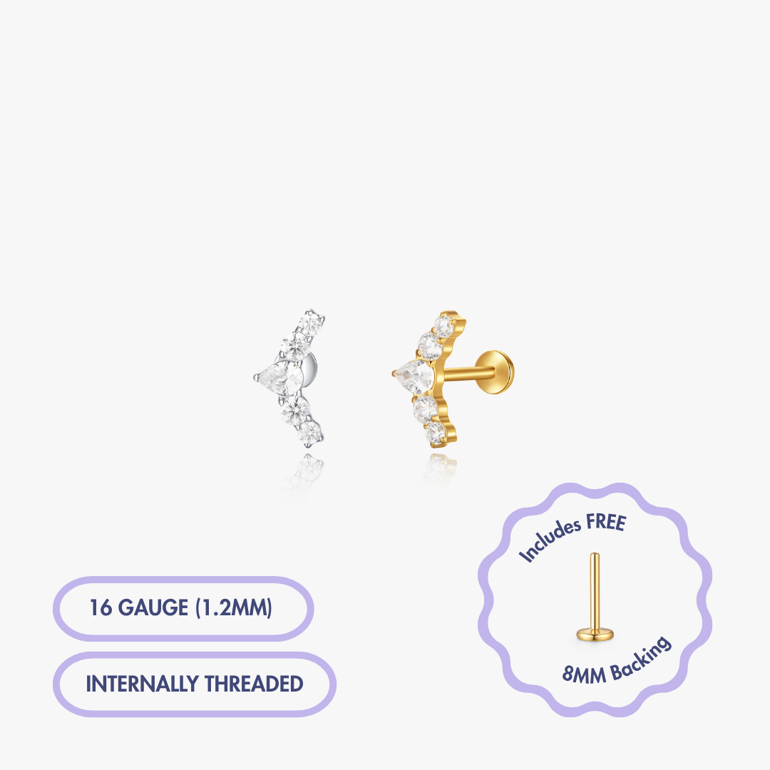 Versailles Gem Flat Back Stud (Single)