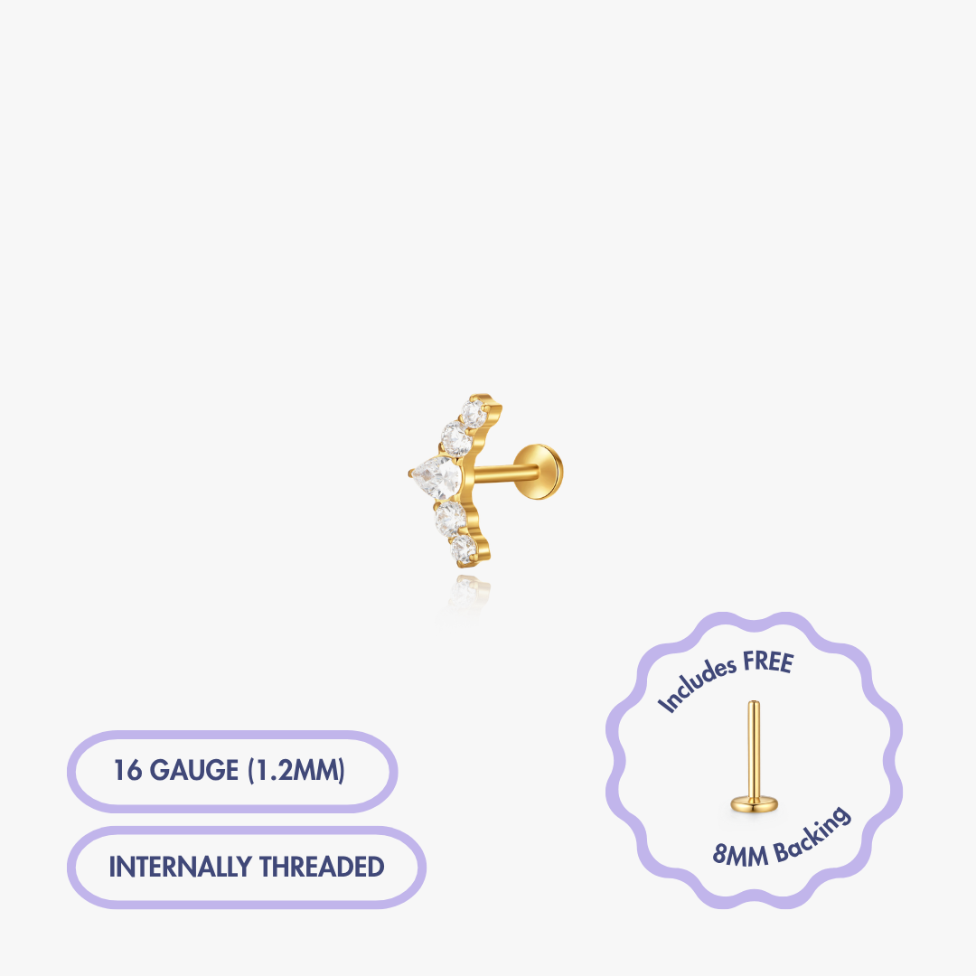 Versailles Gem Flat Back Stud (Single)