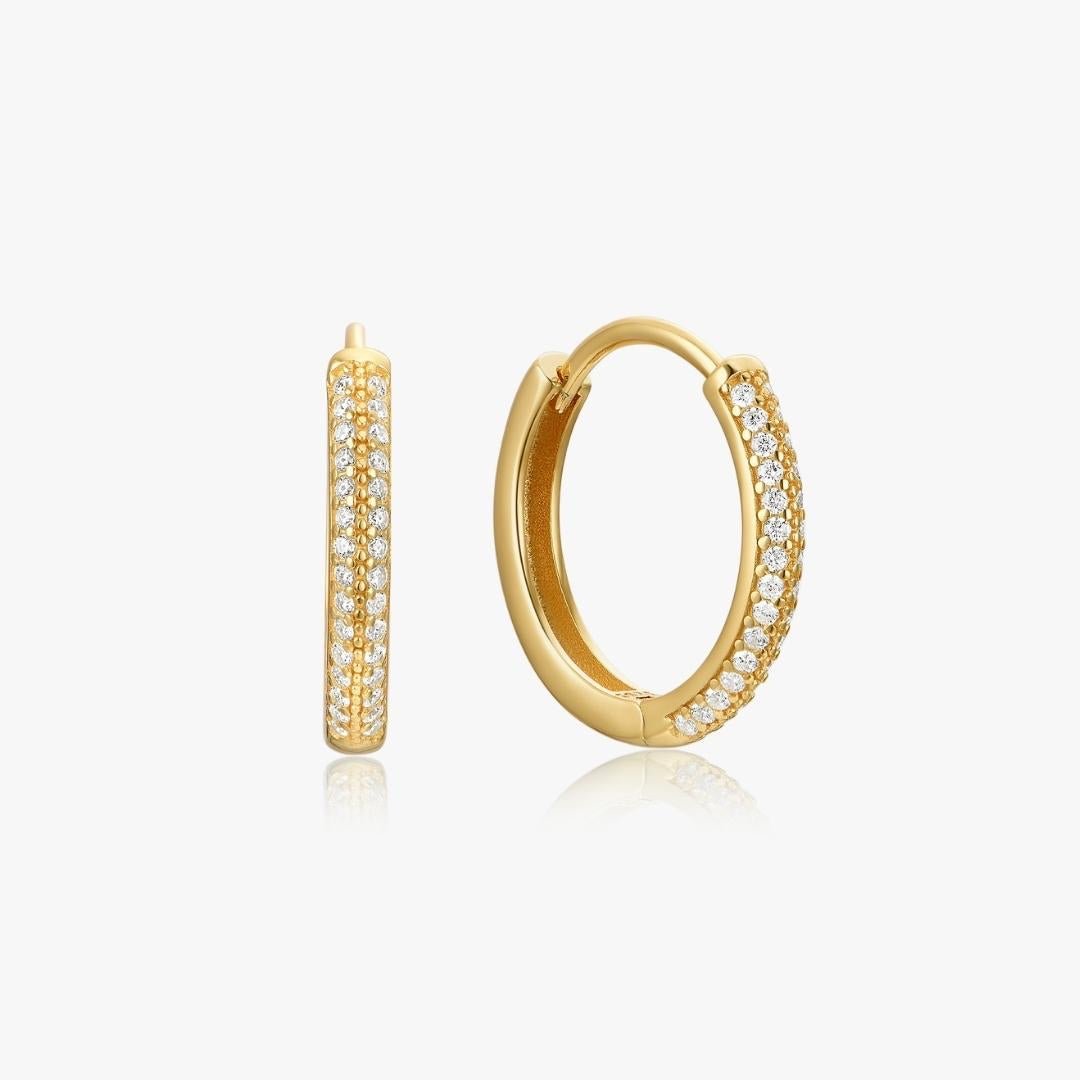 Adele Hoops in Gold - Flaire & Co.