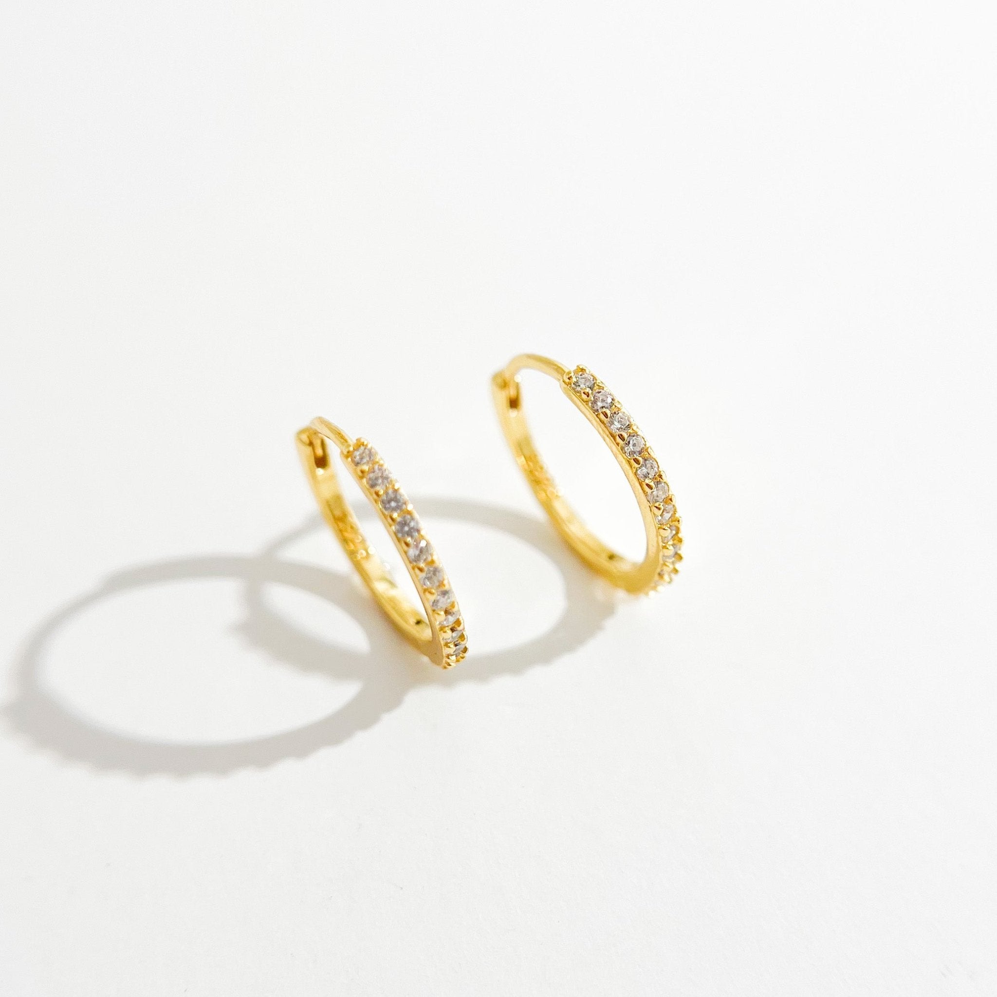 Adeline Hoops in Gold - Flaire & Co.