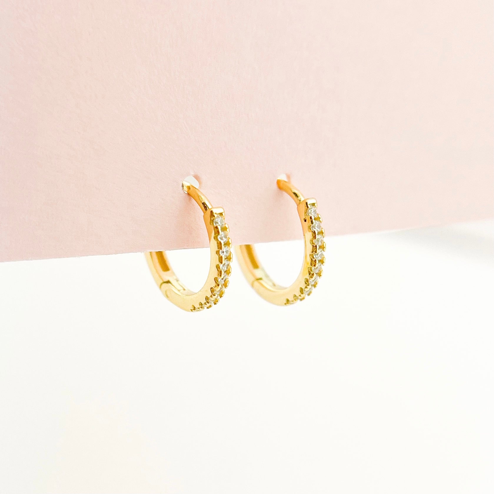 Adeline Hoops in Gold - Flaire & Co.