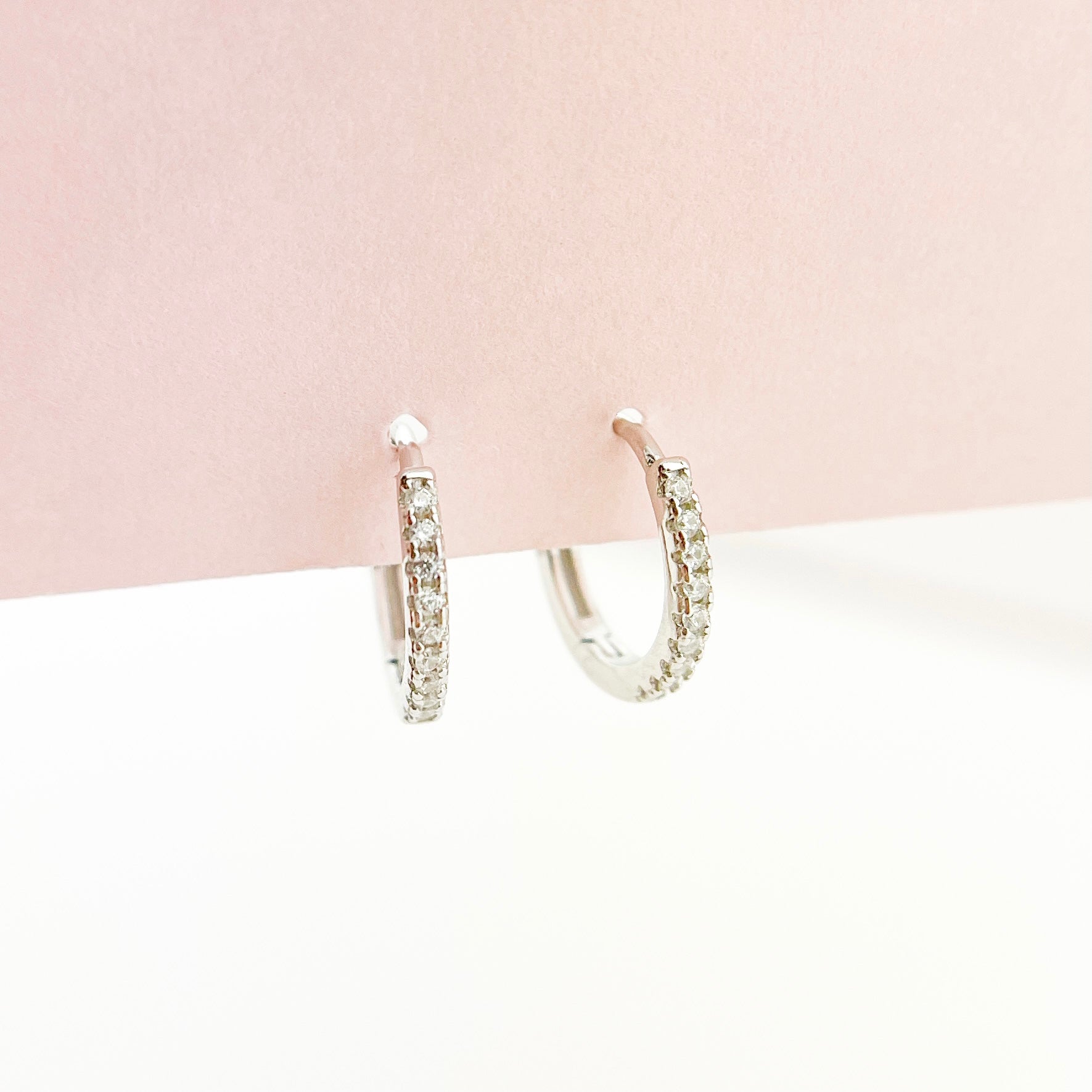Adeline Hoops in Silver - Flaire & Co.