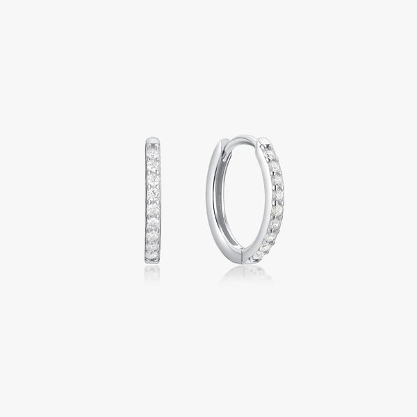Adeline Hoops in Silver - Flaire & Co.