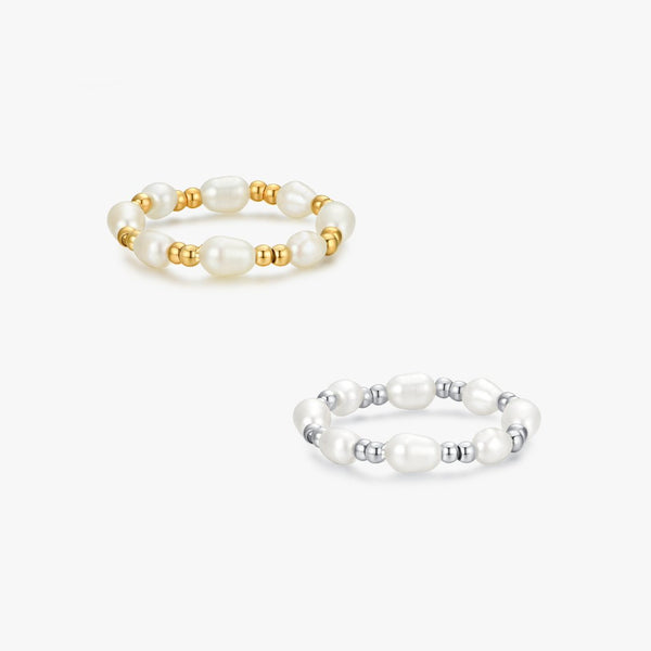 Adjustable Pearl Ring - Flaire & Co.