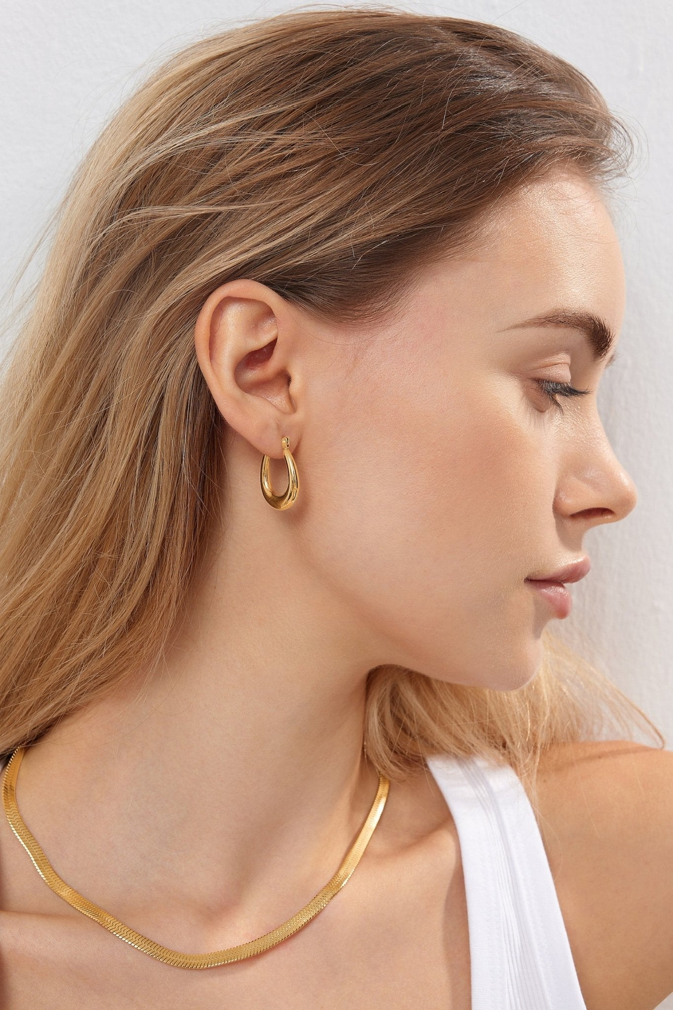 Alexandra Hoop Earrings (Greek Inspired Collection) - Flaire & Co.