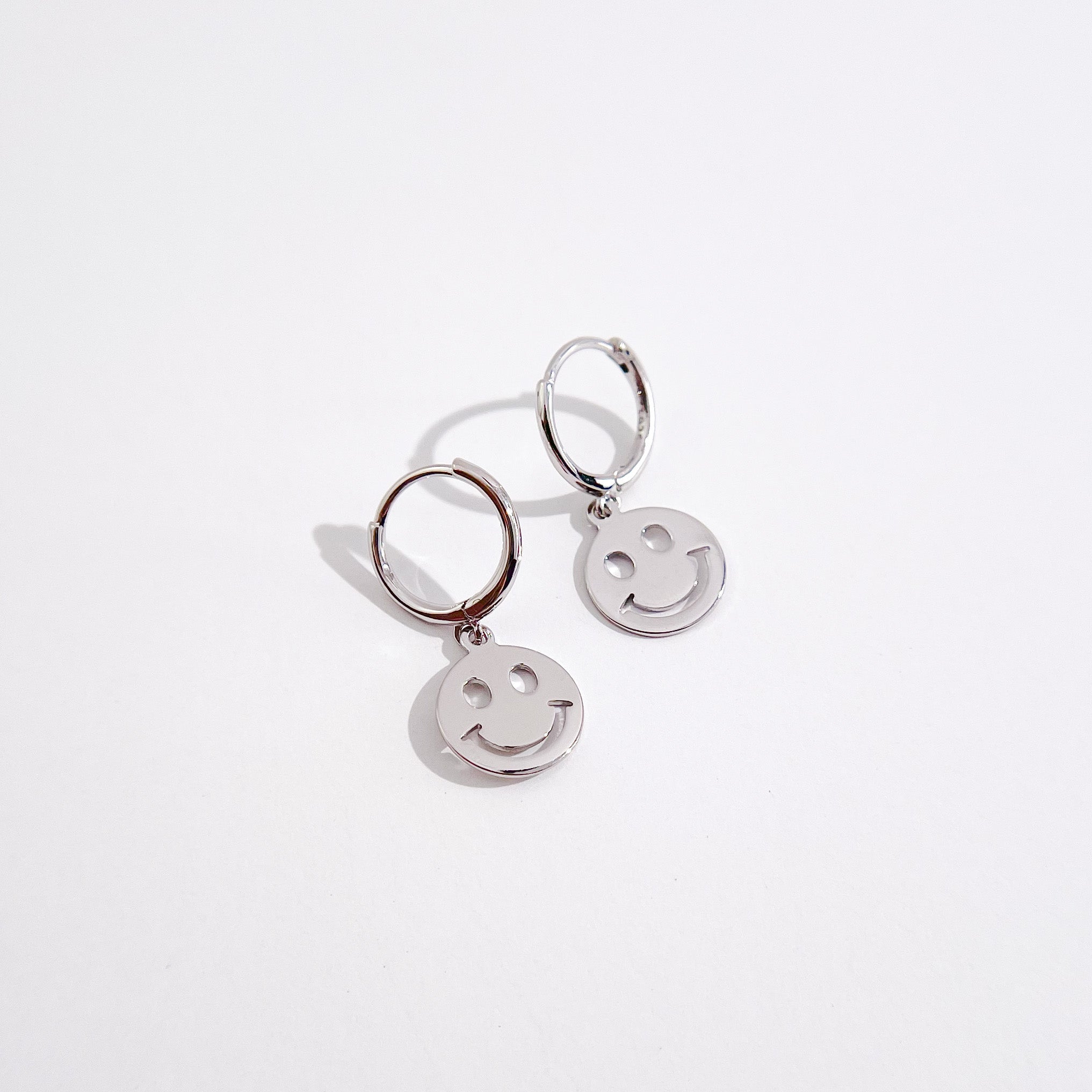 All Smiles Huggies in Silver - Flaire & Co.