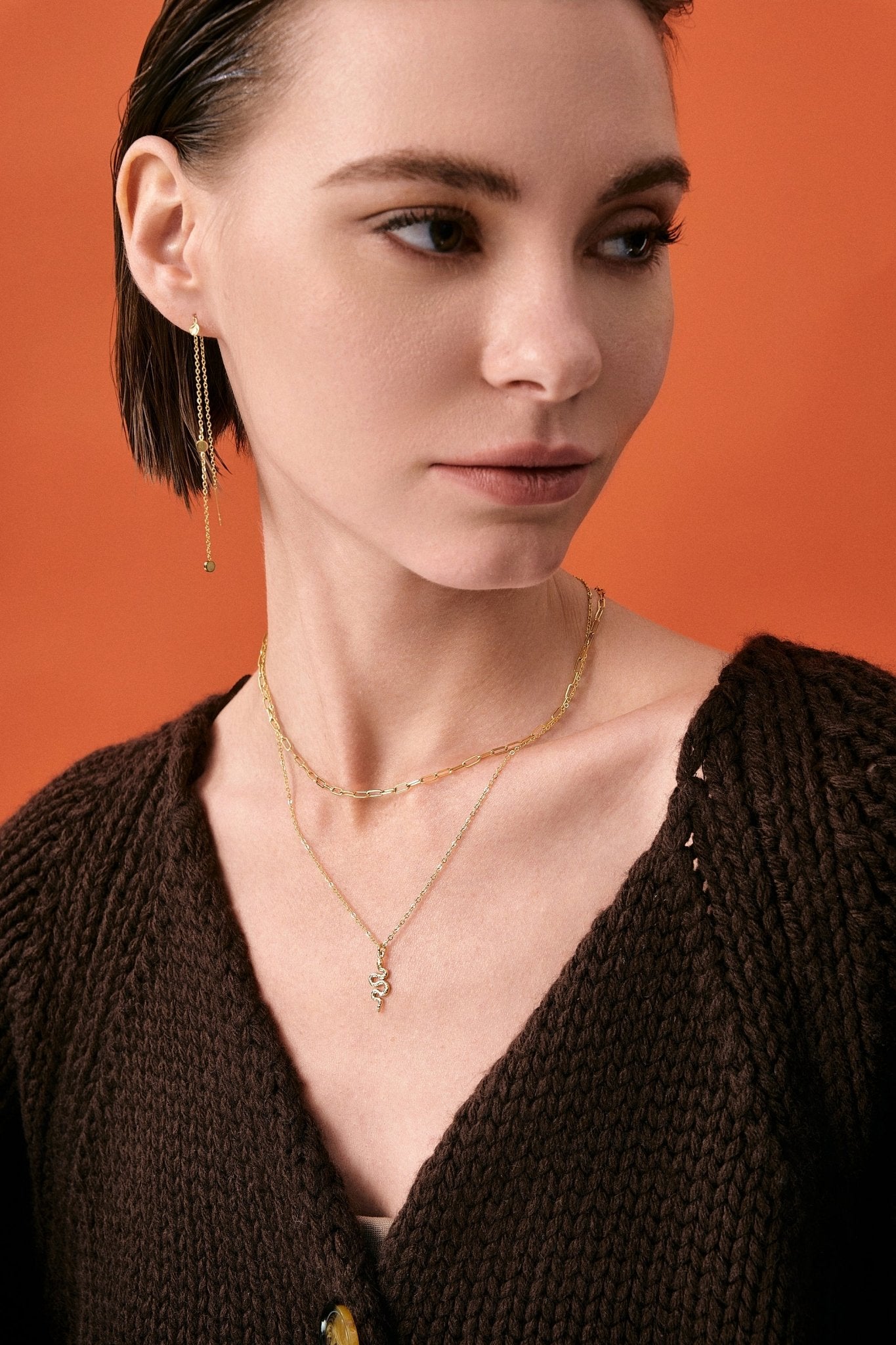 Allie Necklace in Gold - Flaire & Co.