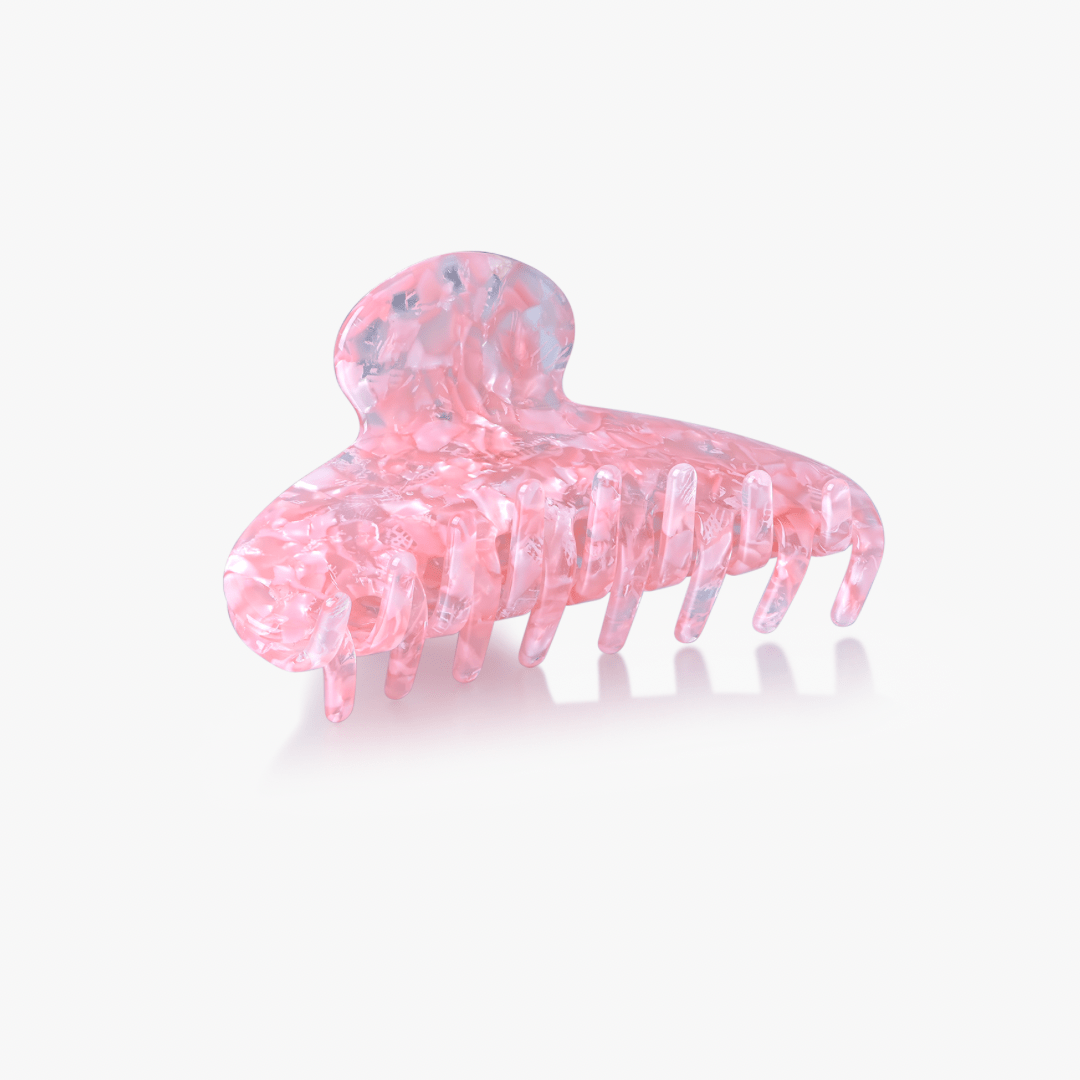 Amelia Claw Clip in Rose Quartz - Flaire & Co.