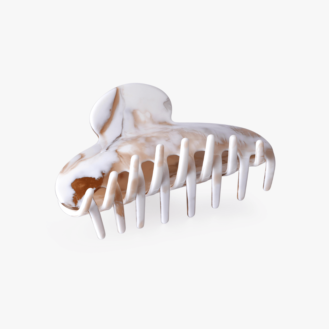 Amelia Claw Clip in Stone (2 Sizes) - Flaire & Co.