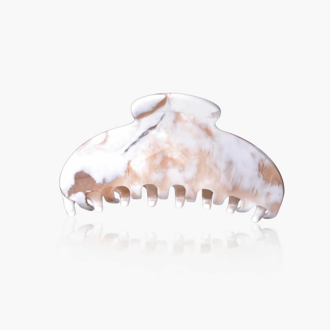 Amelia Claw Clip in Stone (2 Sizes) - Flaire & Co.